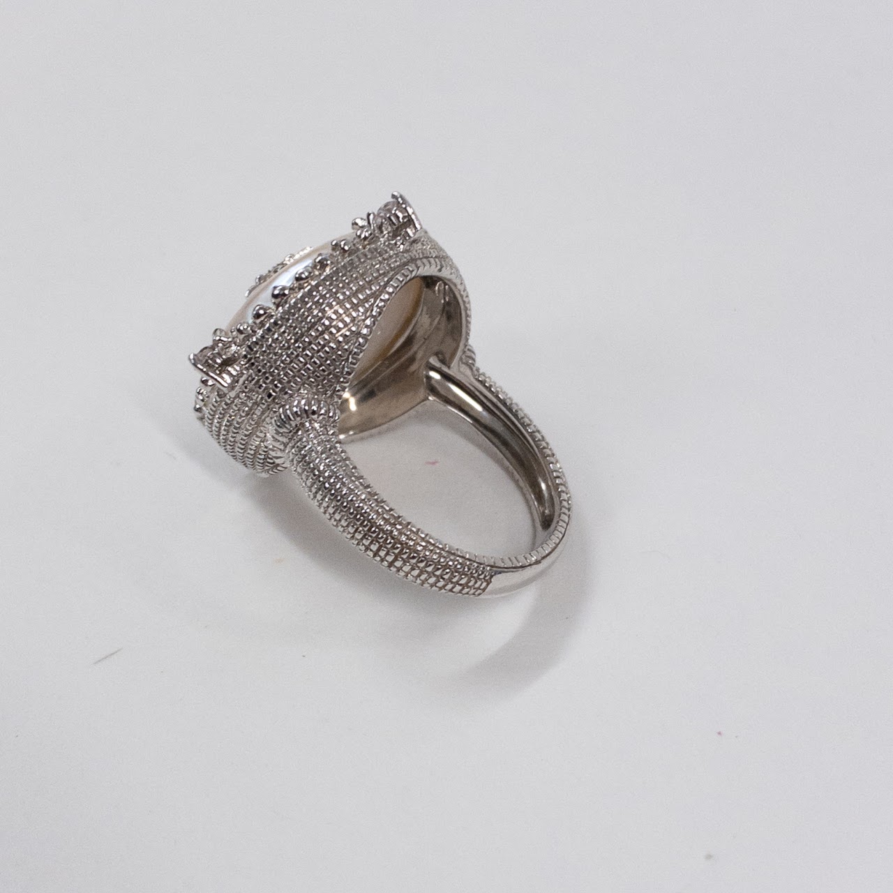 Sterling Silver and Diamond Cocktail Ring