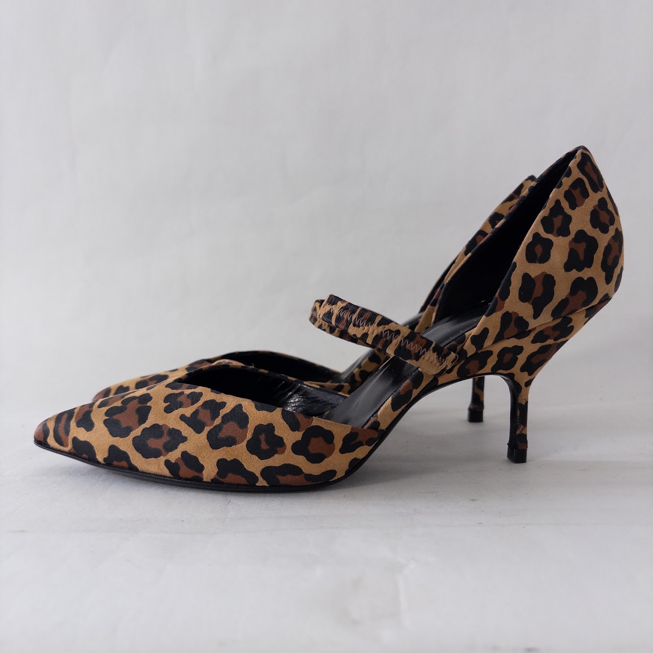 Pierre Hardy Leopard Print Suede Pumps