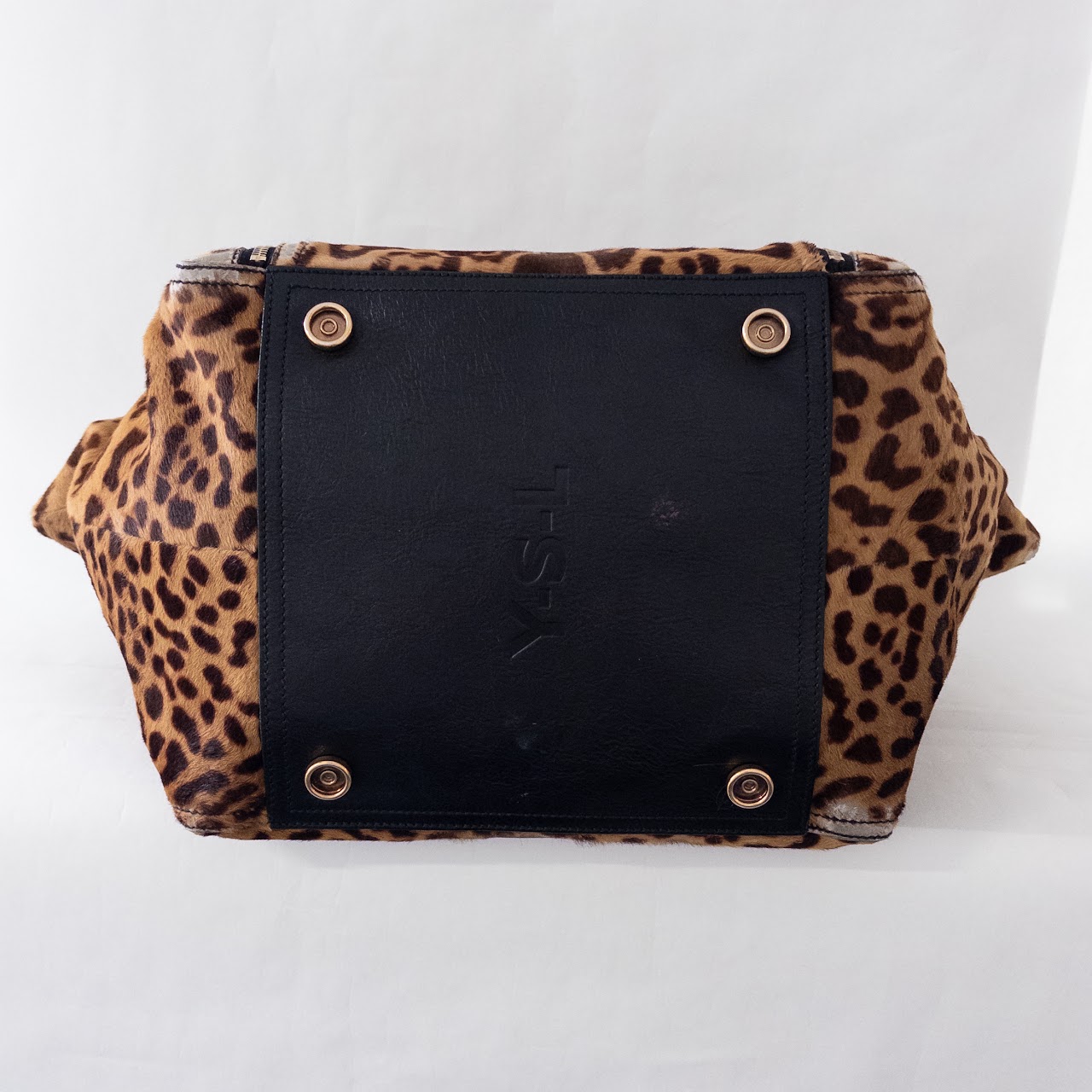 Yves Saint Laurent Downtown Tote Bag in Leopard Print Pony Hair