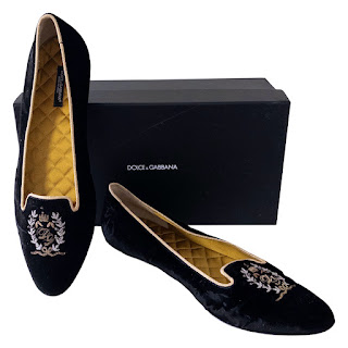 Dolce & Gabbana Velvet Loafers