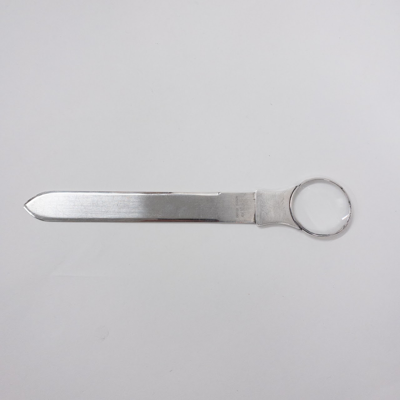 Cartier Sterling Silver Letter Opener and Magnifier