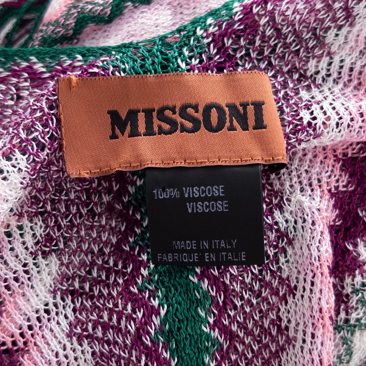 Missoni Zig-Zag Stripe Fringed Cape