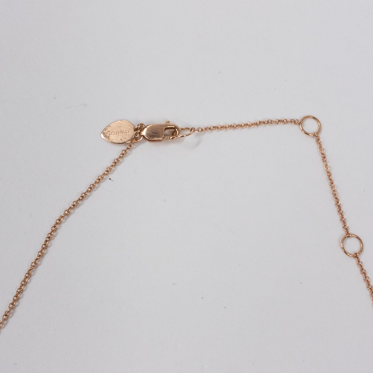 14K Rose Gold Meira T Necklace with Four Graduated Dangles