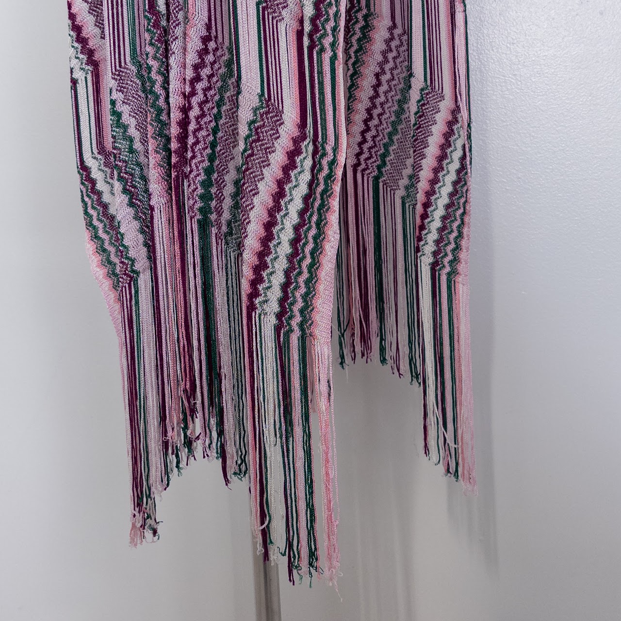 Missoni Zig-Zag Stripe Fringed Cape