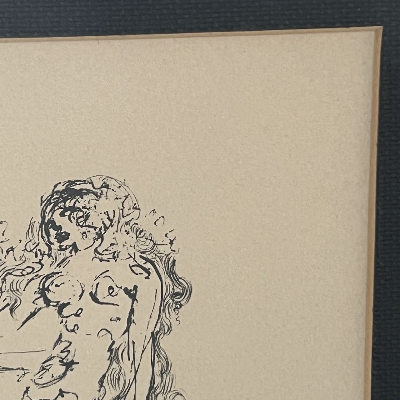 After Salvador Dalí Nude with Flower Lithograph