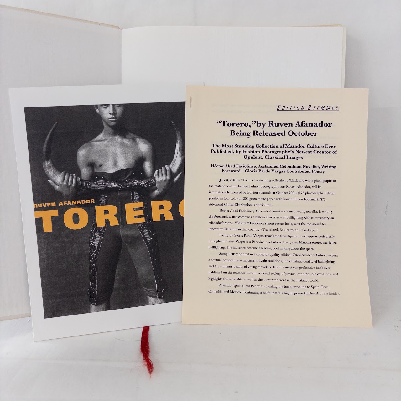 Ruven Afanador: Torero First Edition