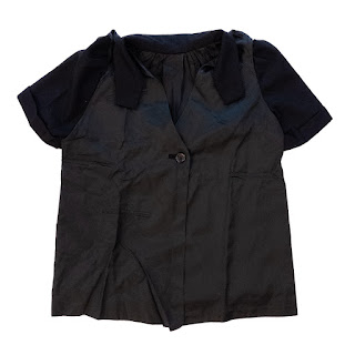 Louis Vuitton Satin and Wool Short-Sleeved Jacket