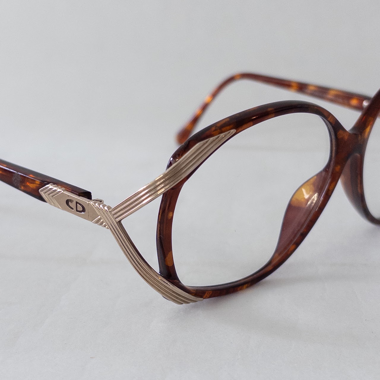 Christian Dior Faux Tortoiseshell Eyeglasses