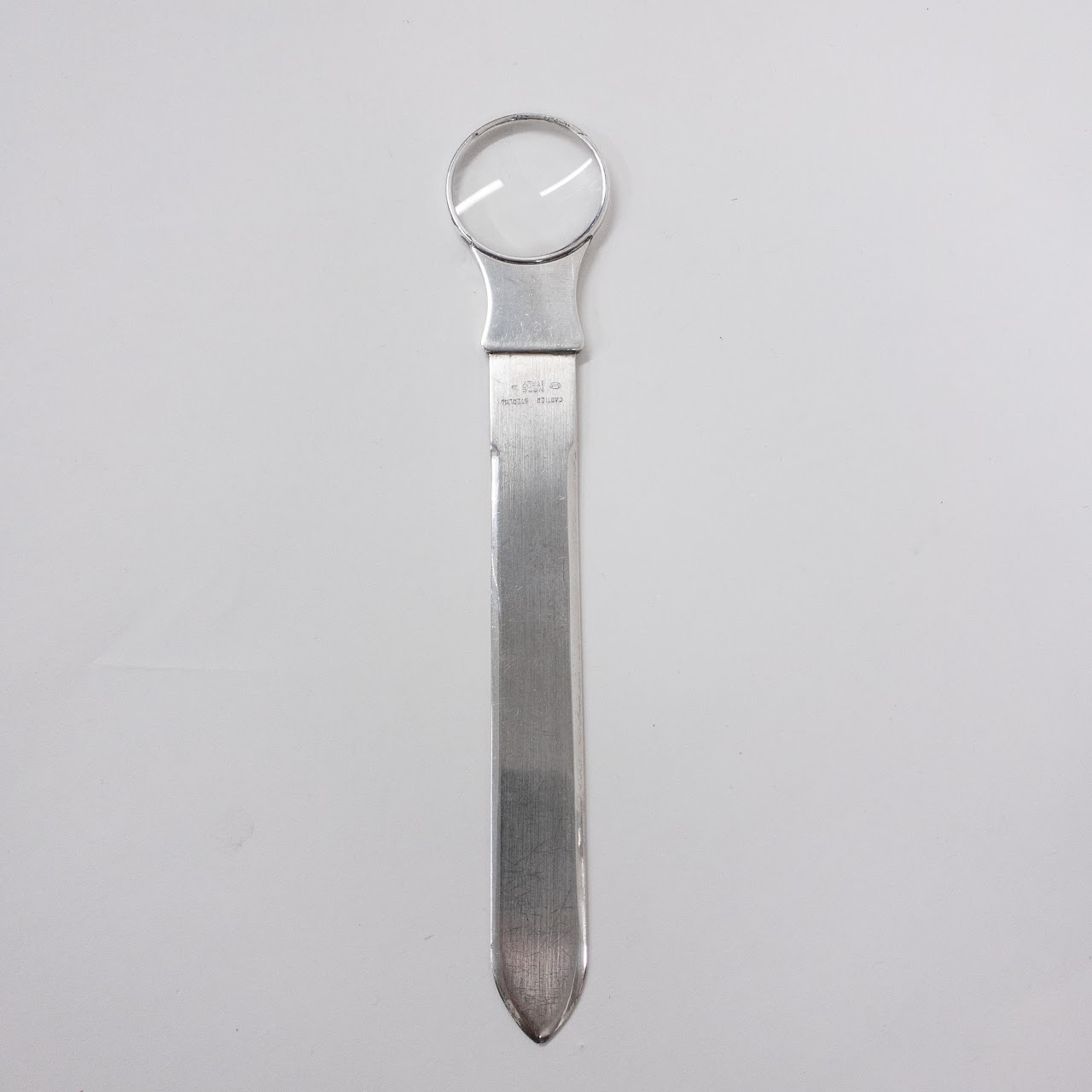 Cartier Sterling Silver Letter Opener and Magnifier