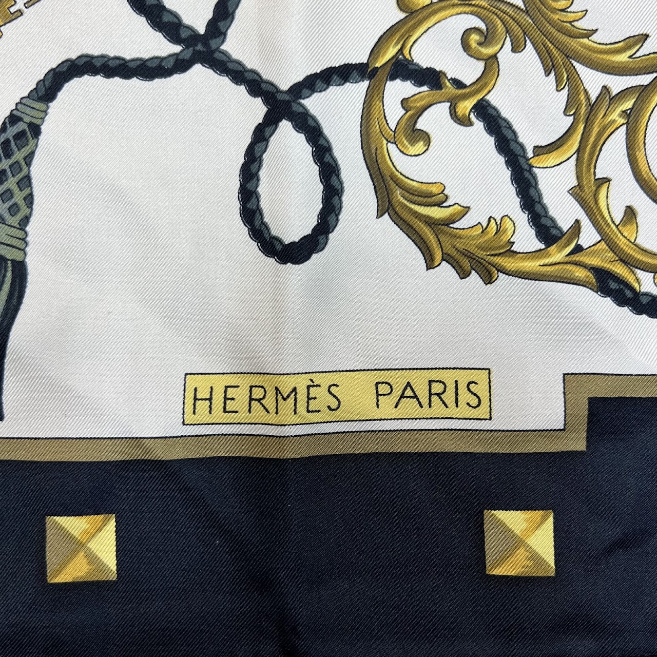 Hermès Les Cles Carre 90 Silk Scarf