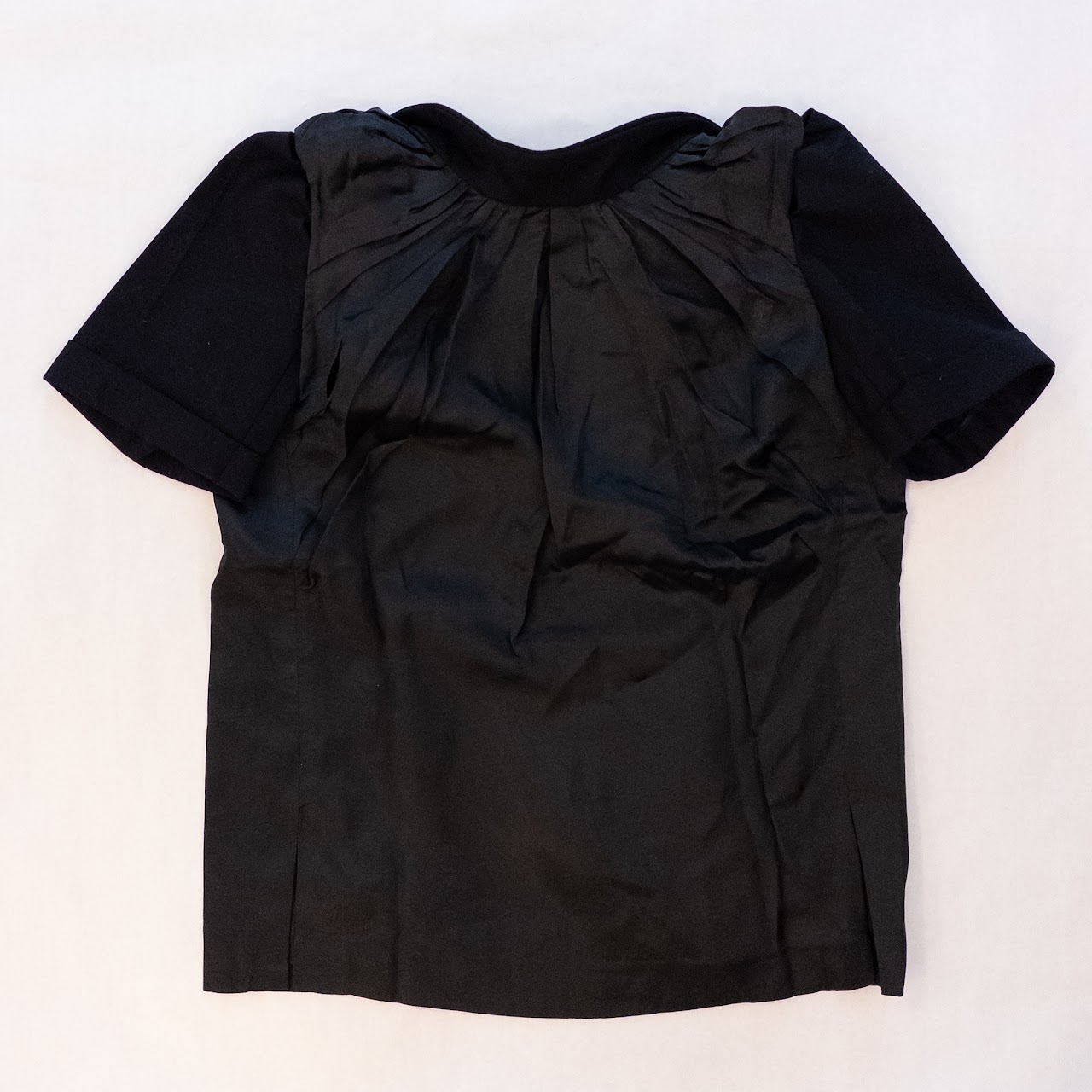 Louis Vuitton Satin and Wool Short-Sleeved Jacket