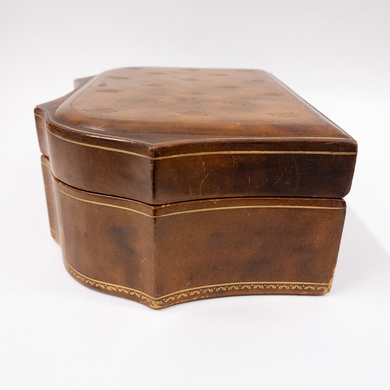 Lord & Taylor Vintage Leather Wrapped Jewelry Box