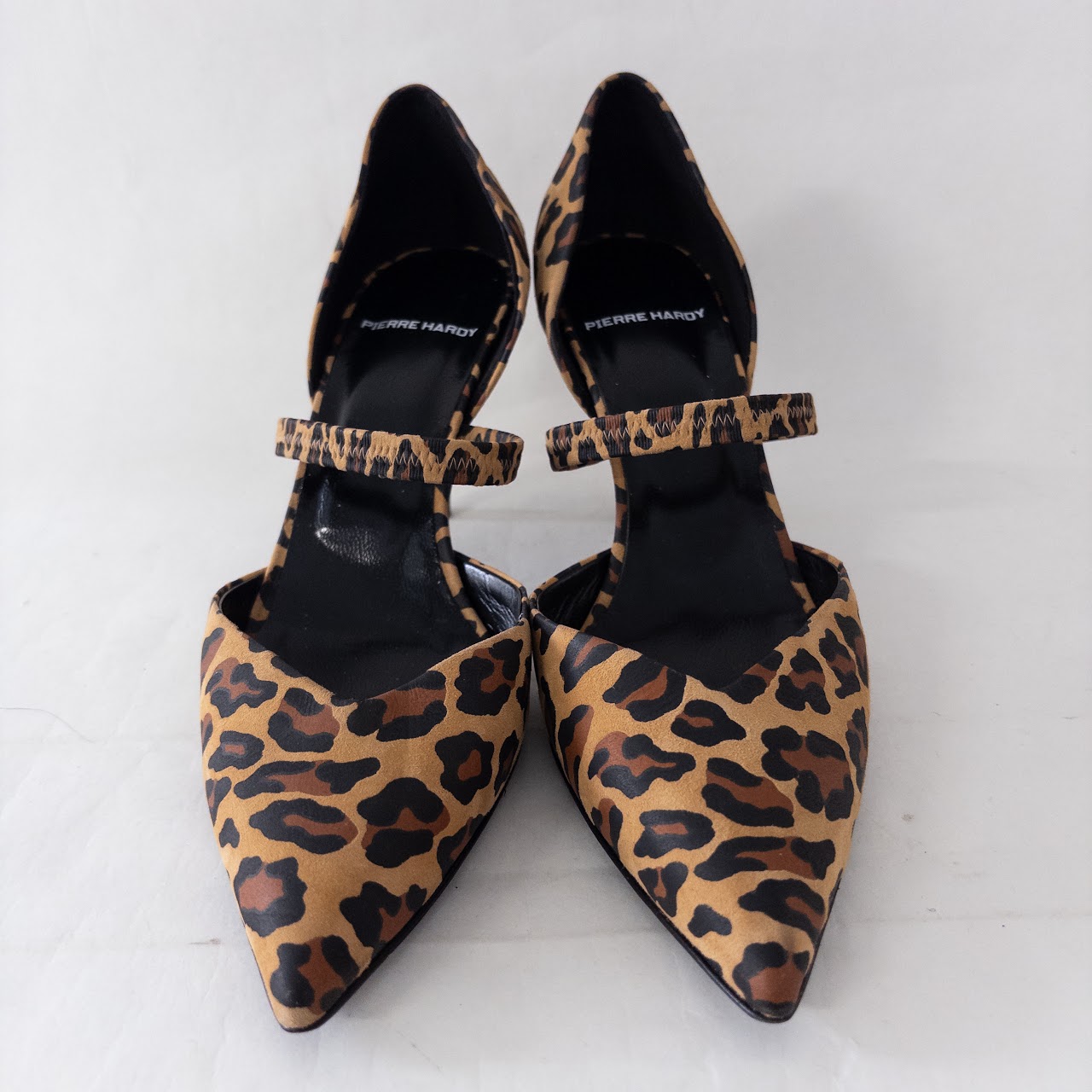 Pierre Hardy Leopard Print Suede Pumps