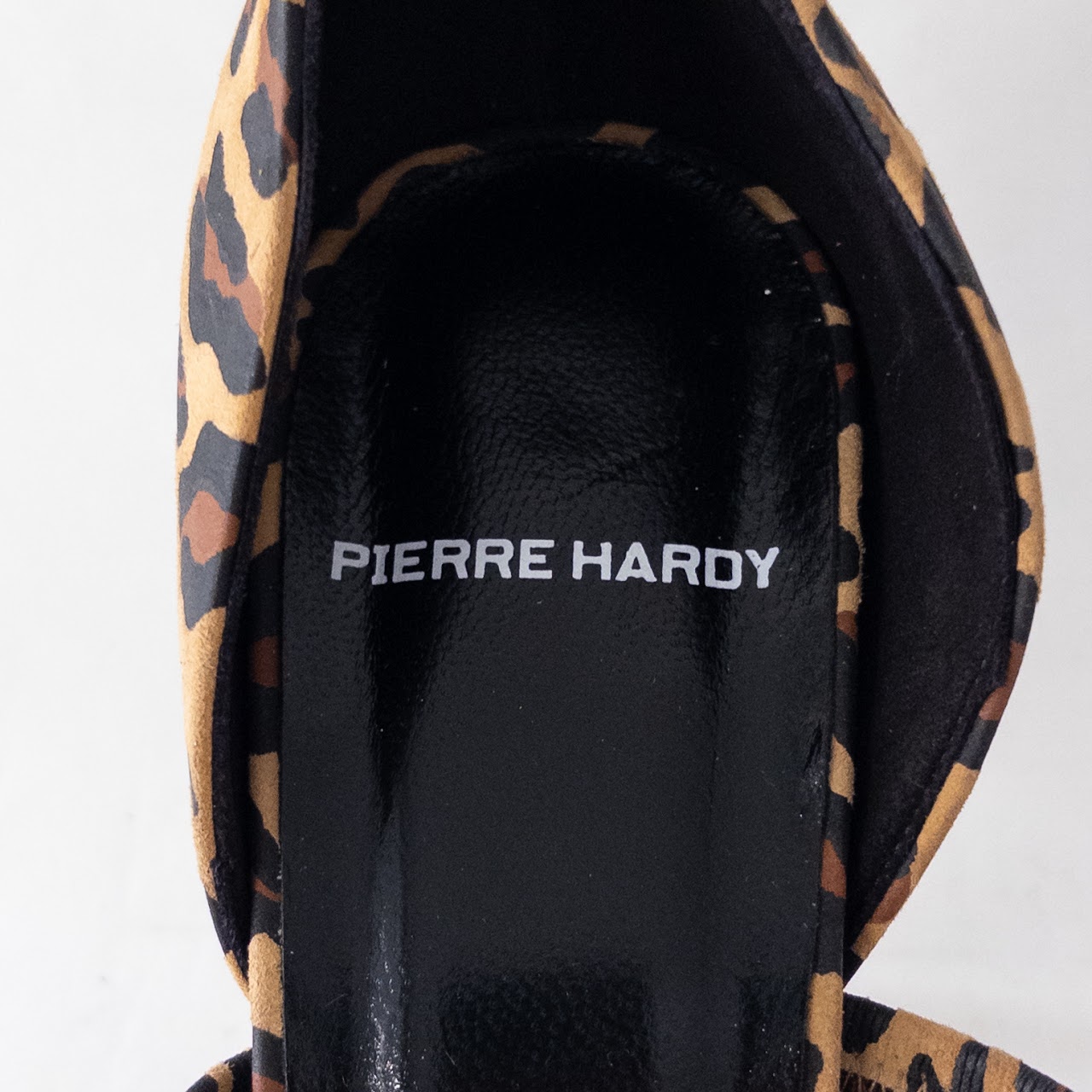 Pierre Hardy Leopard Print Suede Pumps