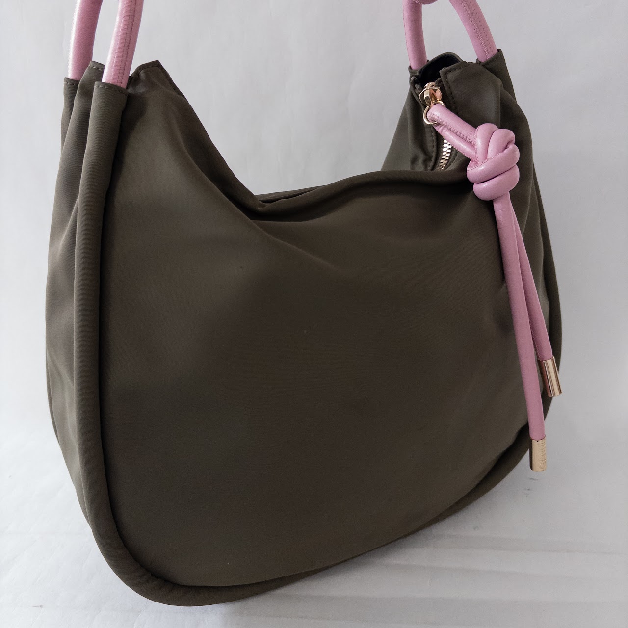 Ganni Knot Hobo Bag in Green