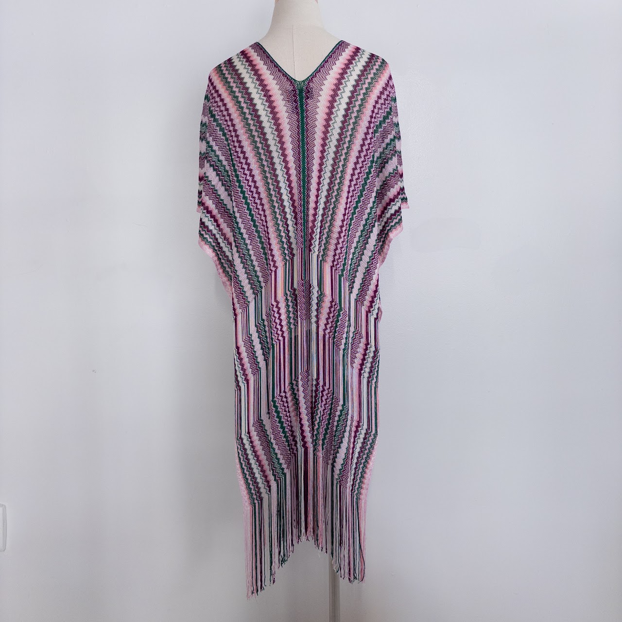 Missoni Zig-Zag Stripe Fringed Cape