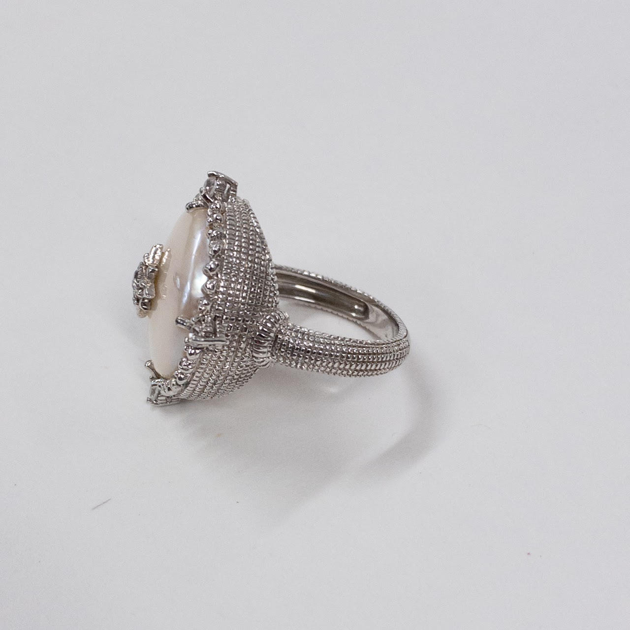 Sterling Silver and Diamond Cocktail Ring