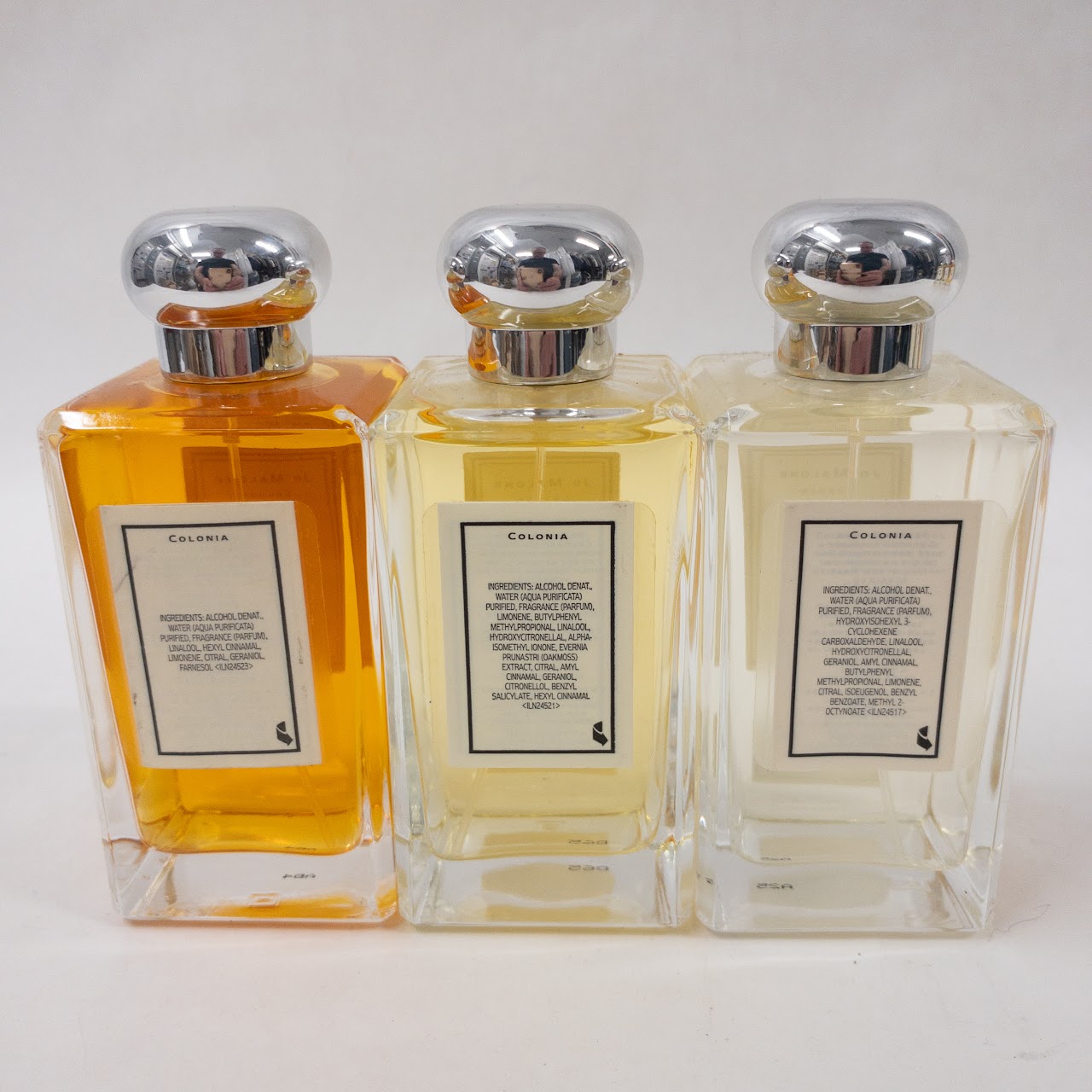 Joe Malone 100 ML Citrus Perfume Lot of Three