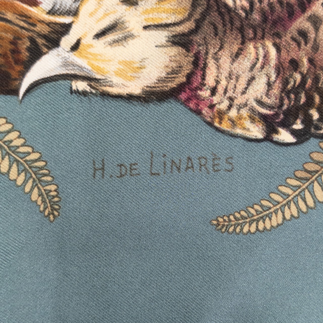 Hermès Jorge Ruiz Linares 'Gibiers' Scarf 90