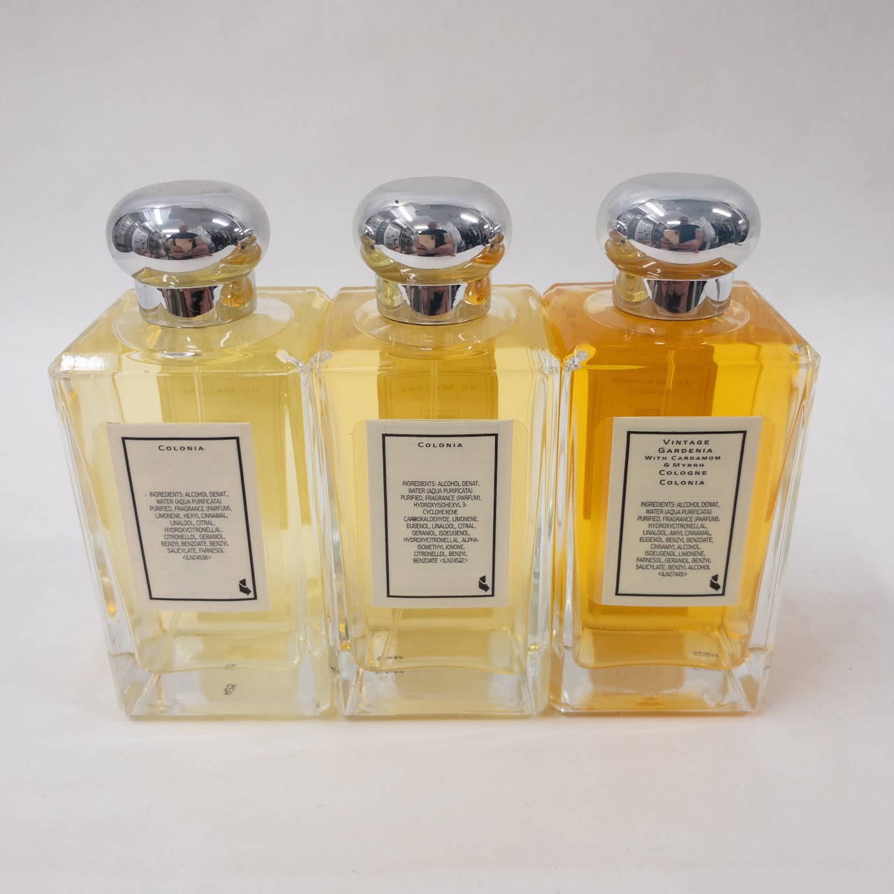 Joe Malone 100 ML Floral & Spice Perfume Lot of Three