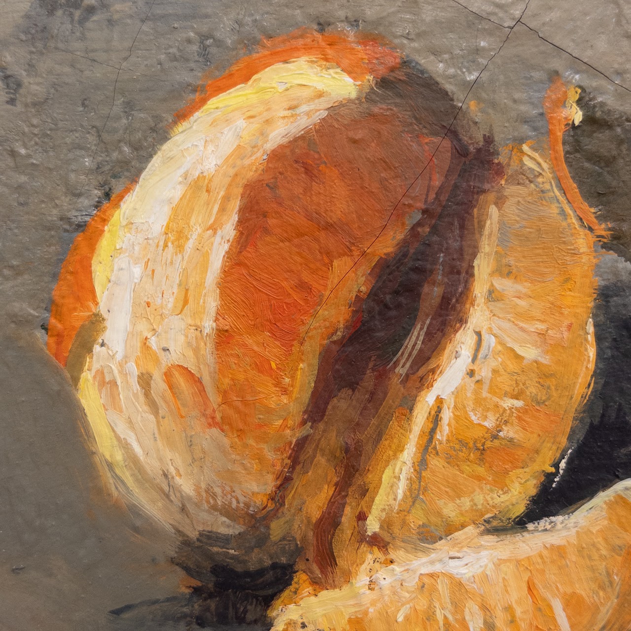 Still Life With Orange Oil On Canvas