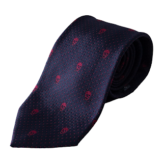 Alexander McQueen Skulls Narrow Tie