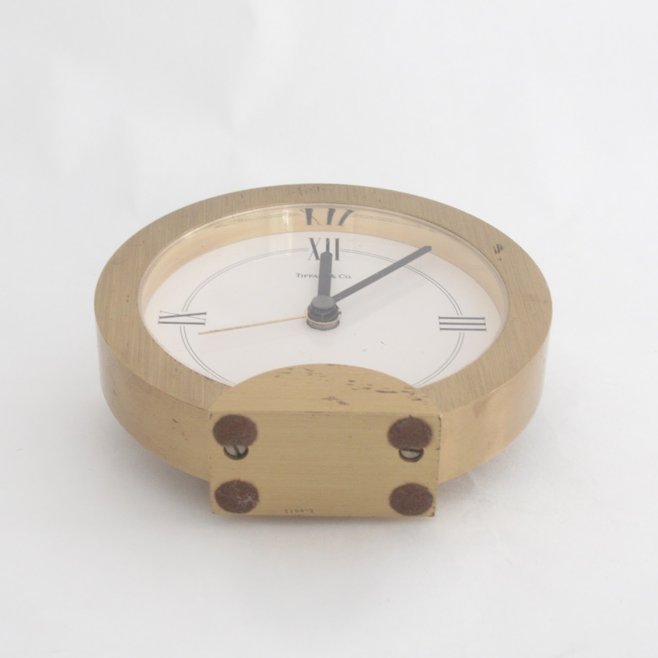 Tiffany & Co. Brass Desk Clock