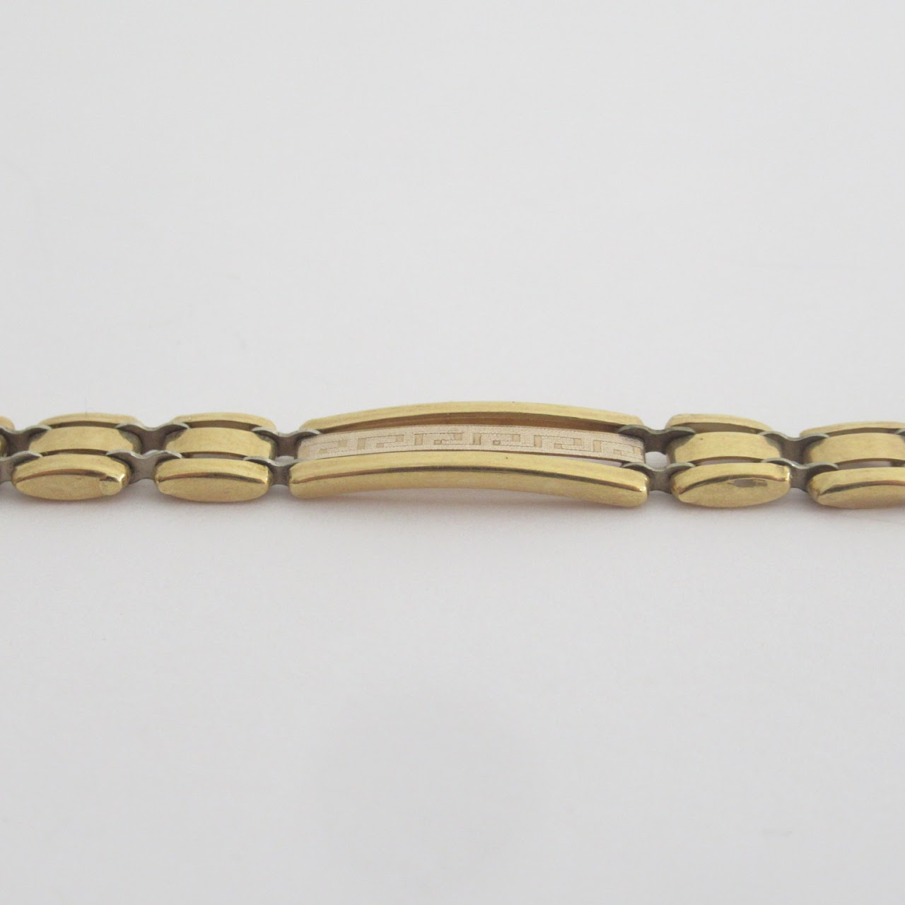 18K Gold Link Grecian Bracelet