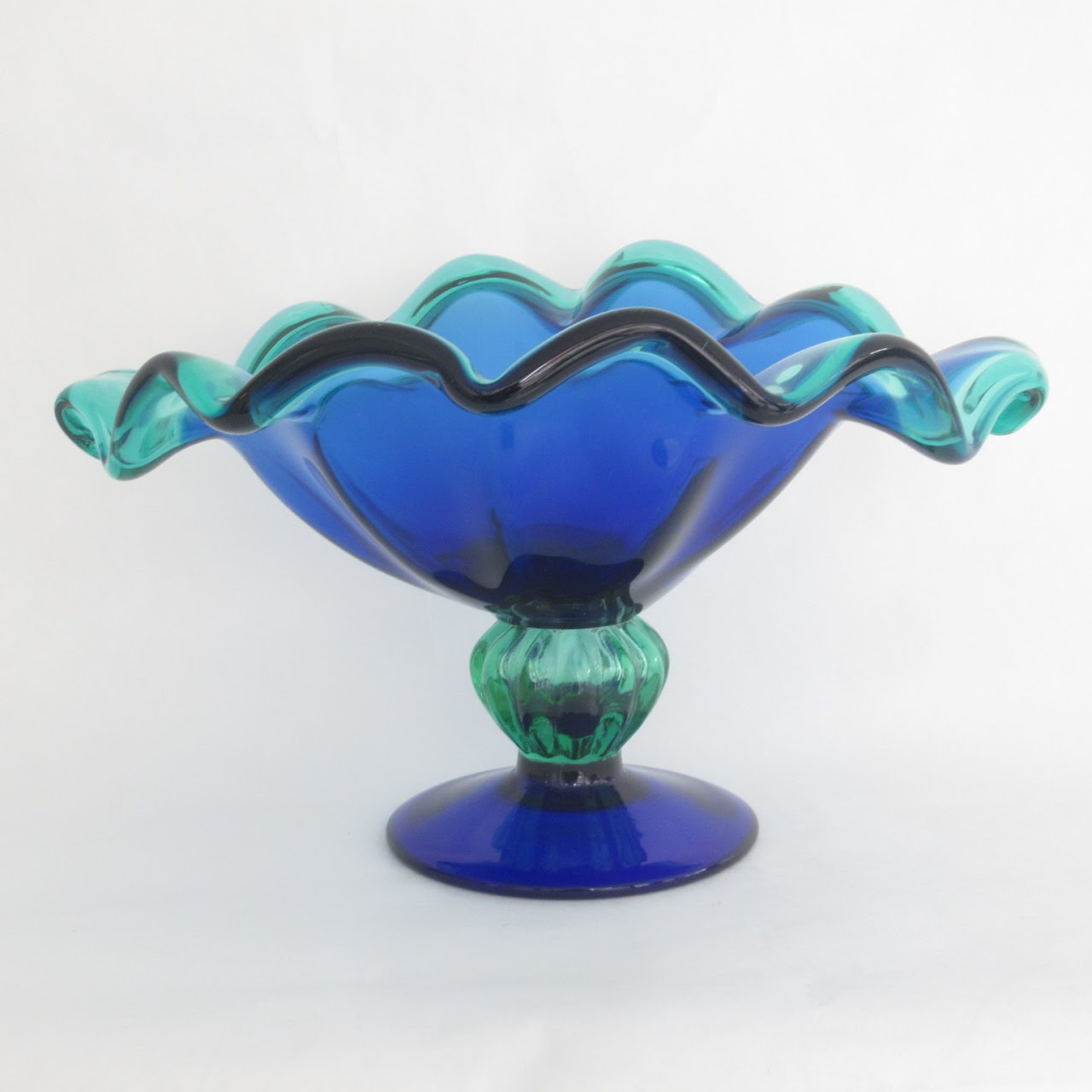 Art Glass Footed Bowl