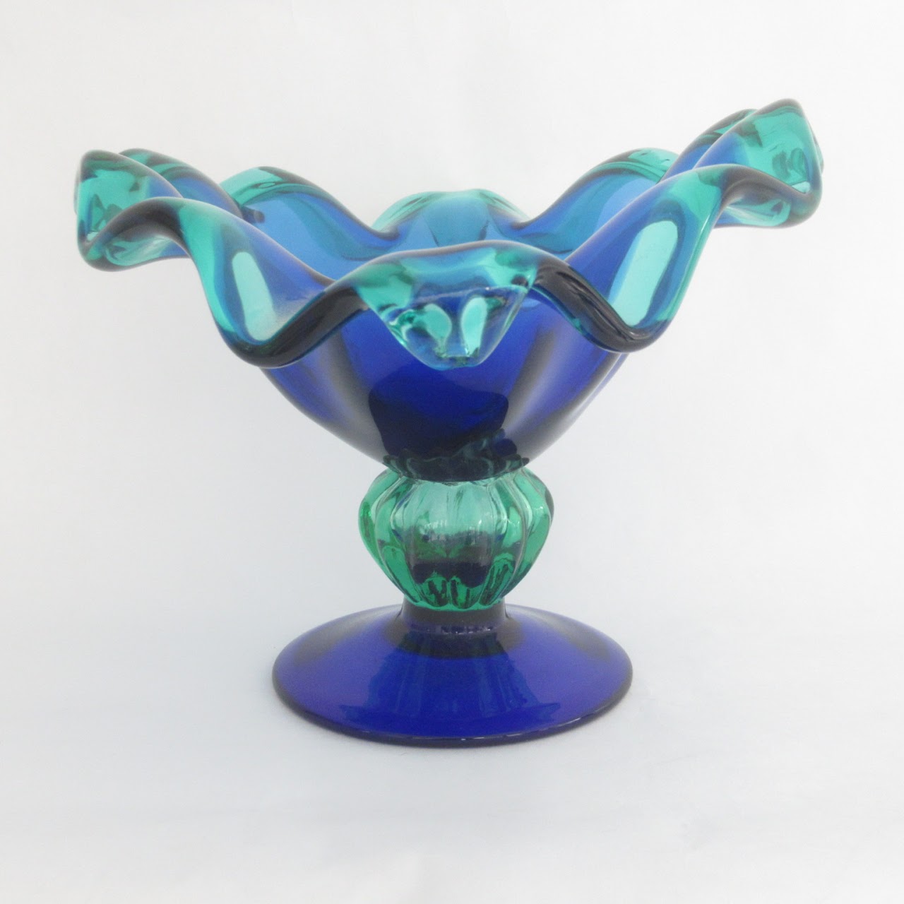 Art Glass Footed Bowl