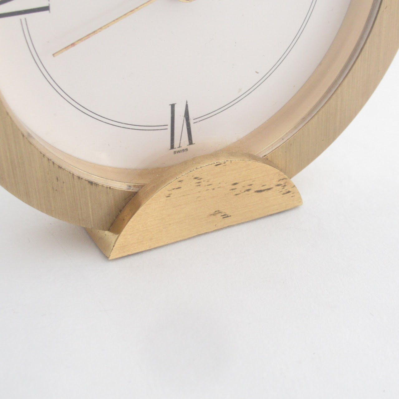 Tiffany & Co. Brass Desk Clock