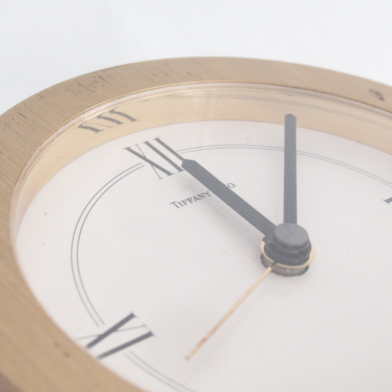 Tiffany & Co. Brass Desk Clock