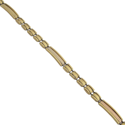 18K Gold Link Grecian Bracelet