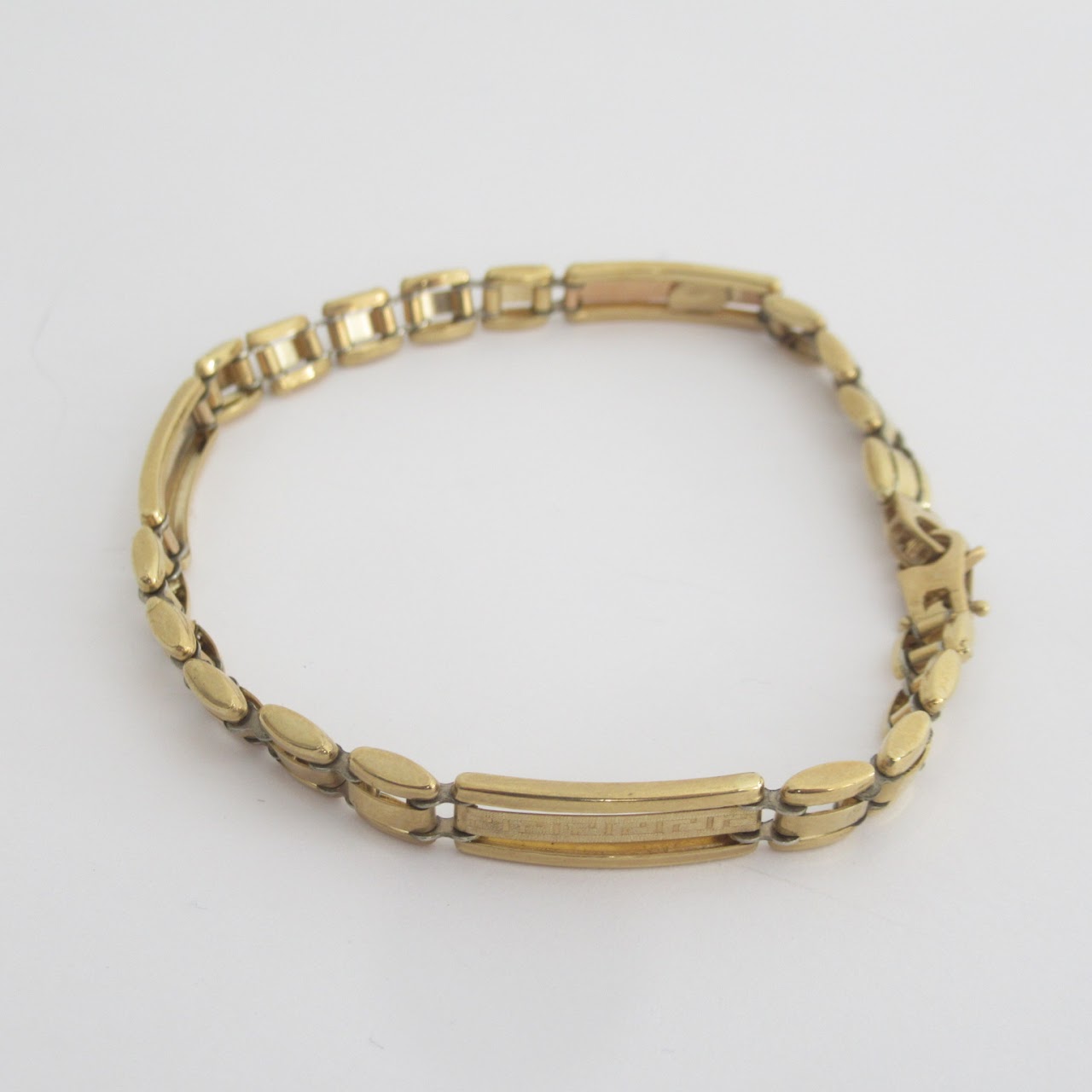 18K Gold Link Grecian Bracelet