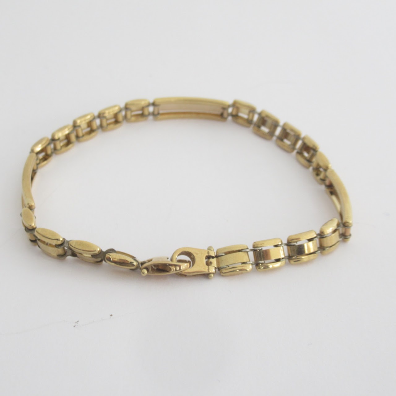 18K Gold Link Grecian Bracelet