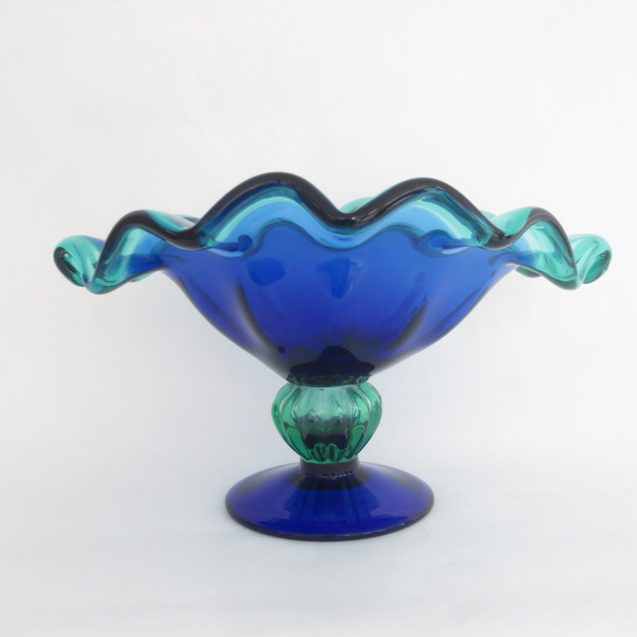 Art Glass Footed Bowl