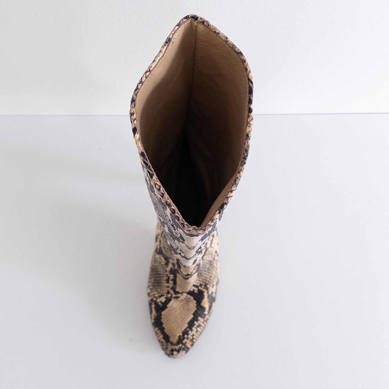 Brother Vellies Snakeskin Calf Height Boots