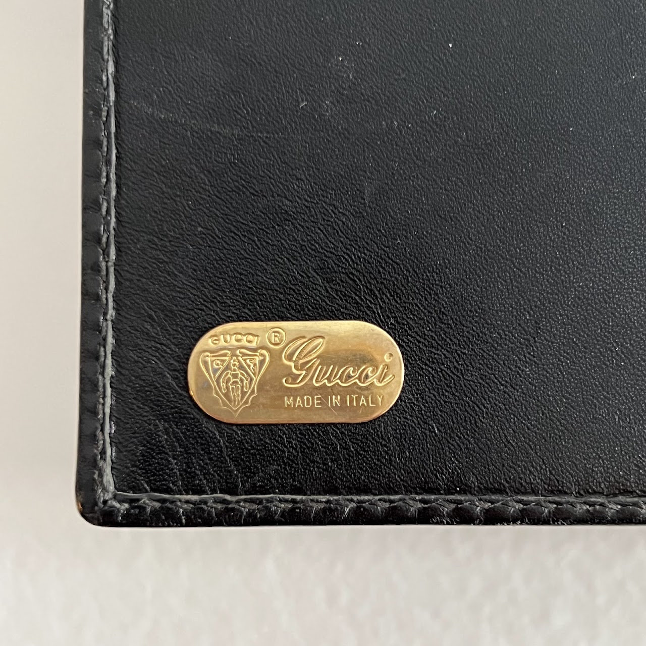 Gucci Vintage Leather Five-Ring Notebook Case