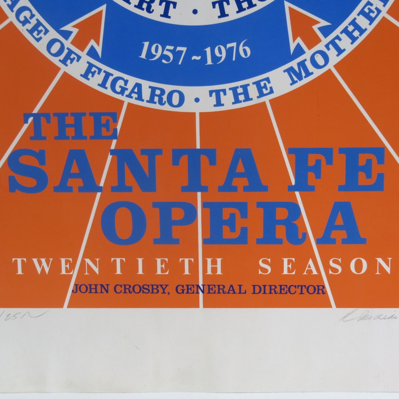 Robert Indiana Signed Santa Fe Opera Serigraph