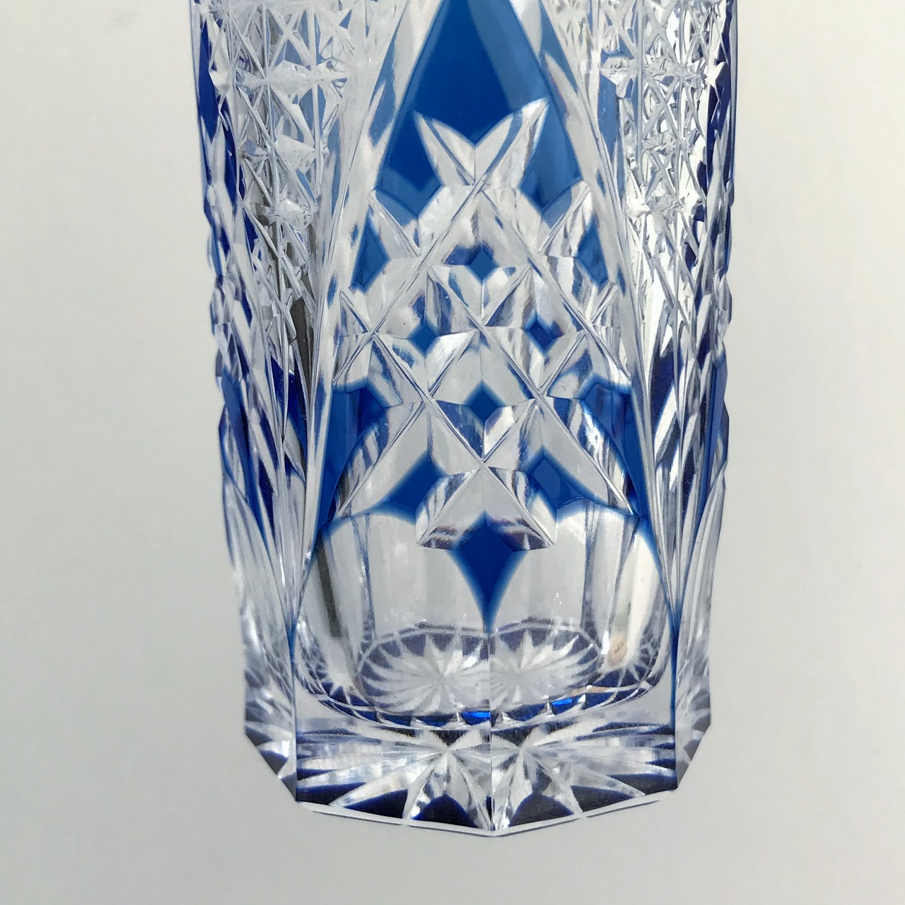 Kigami NEW Crystal Edo Kiriko Slim Glass Pair