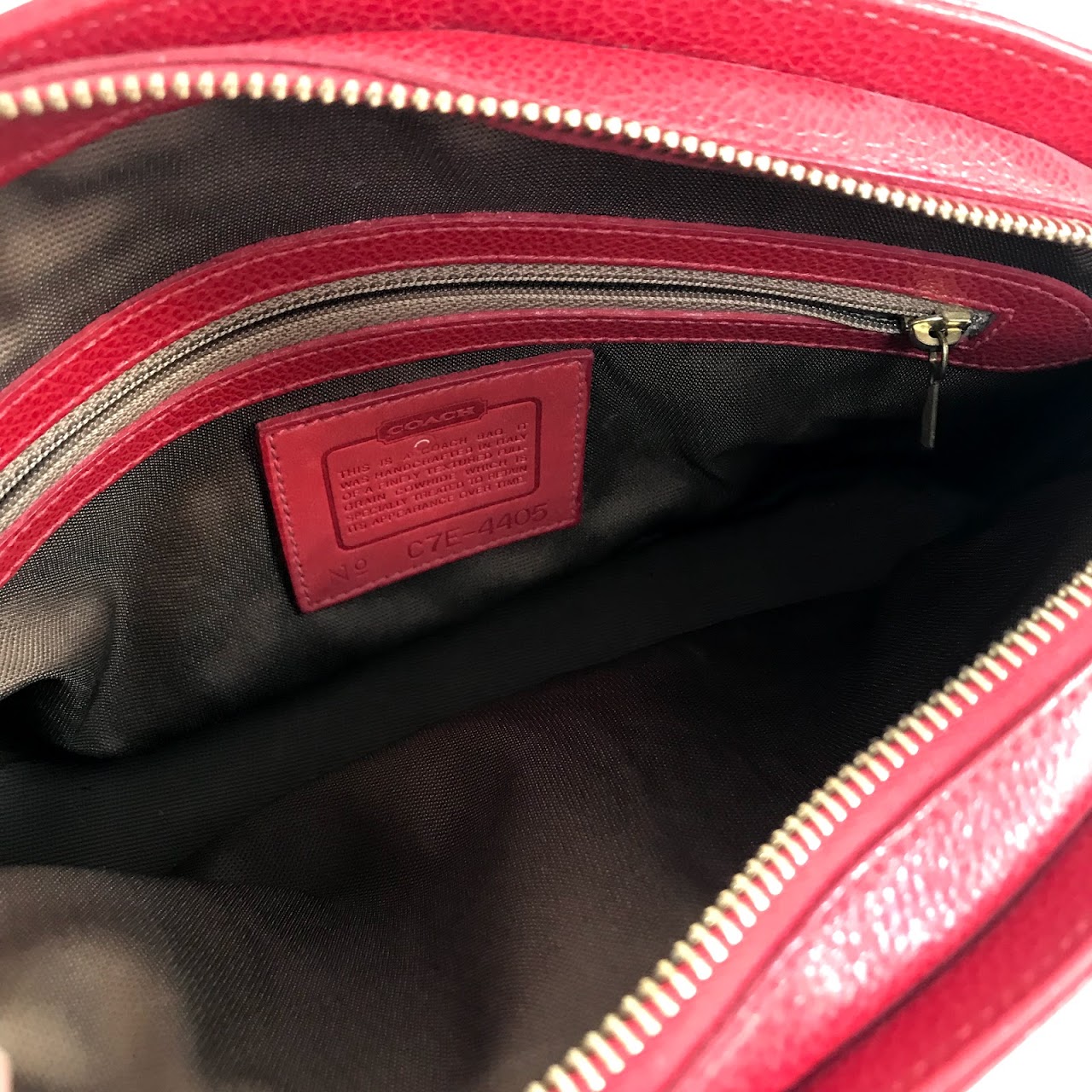 Coach Red Leather Crossbody Bag