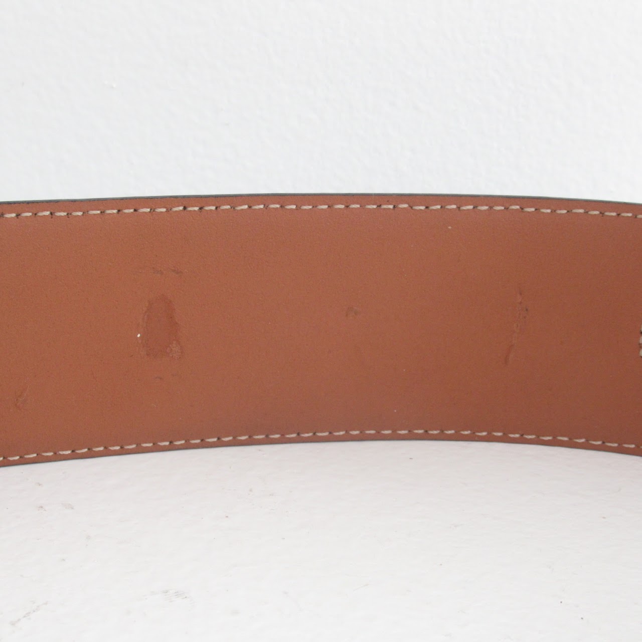 Céline Leather Horse Bit Belt