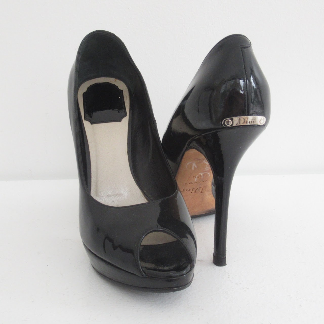 Christian Dior Peep Toe Platform Pumps