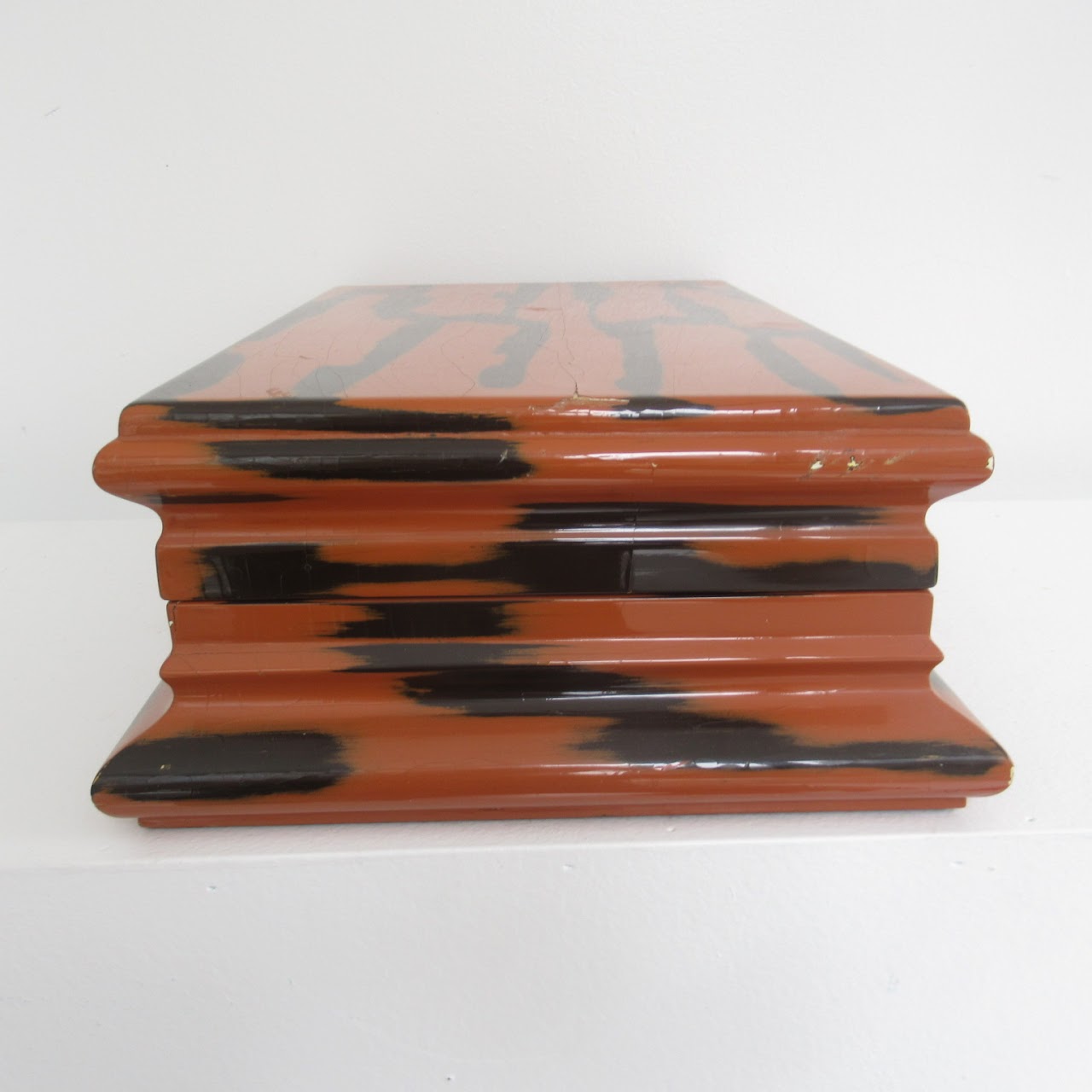 Lacquered Tiger Striped  Box