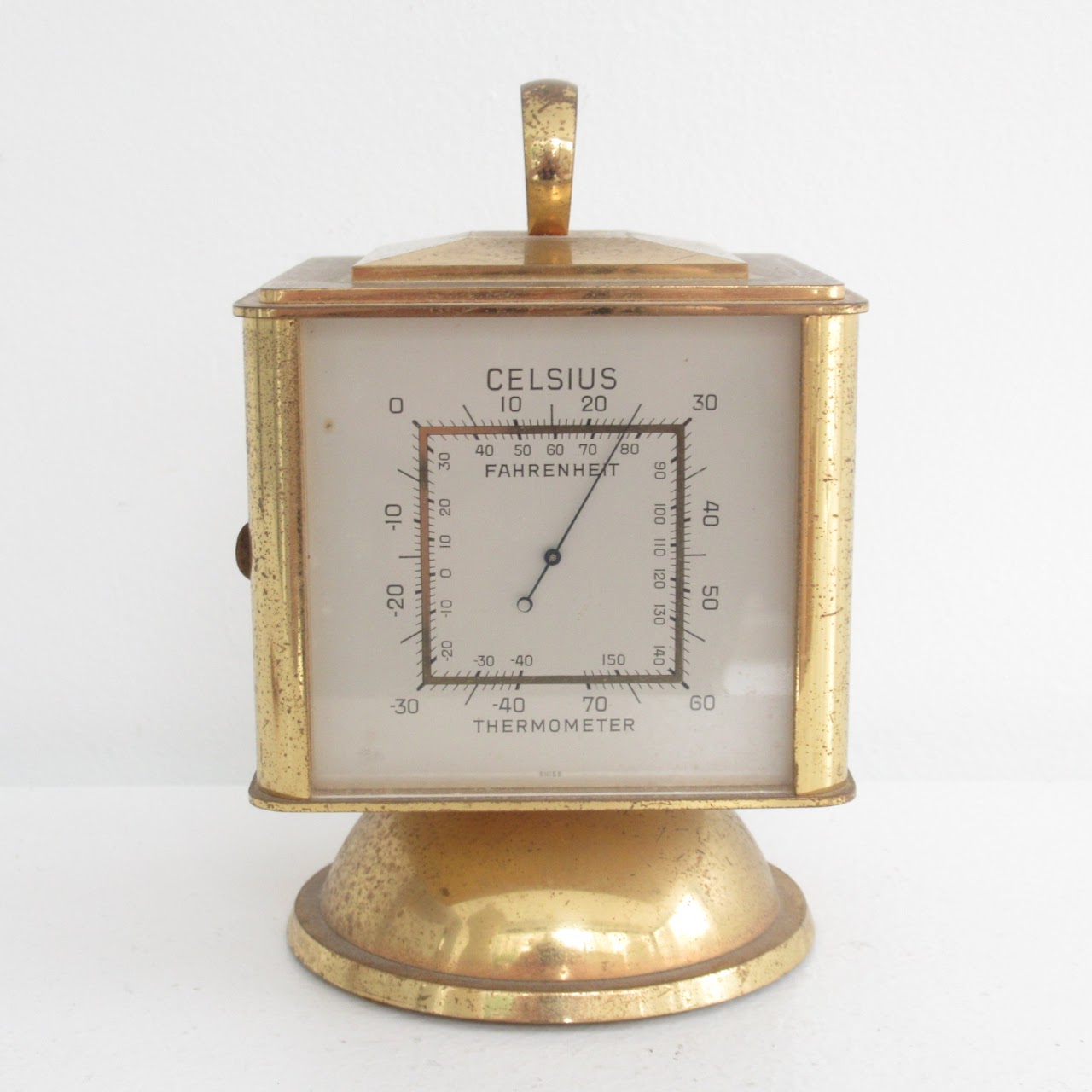 Tiffany & Co. Four-Sided Desk Clock with Barometer, Thermometer & Hygrometer