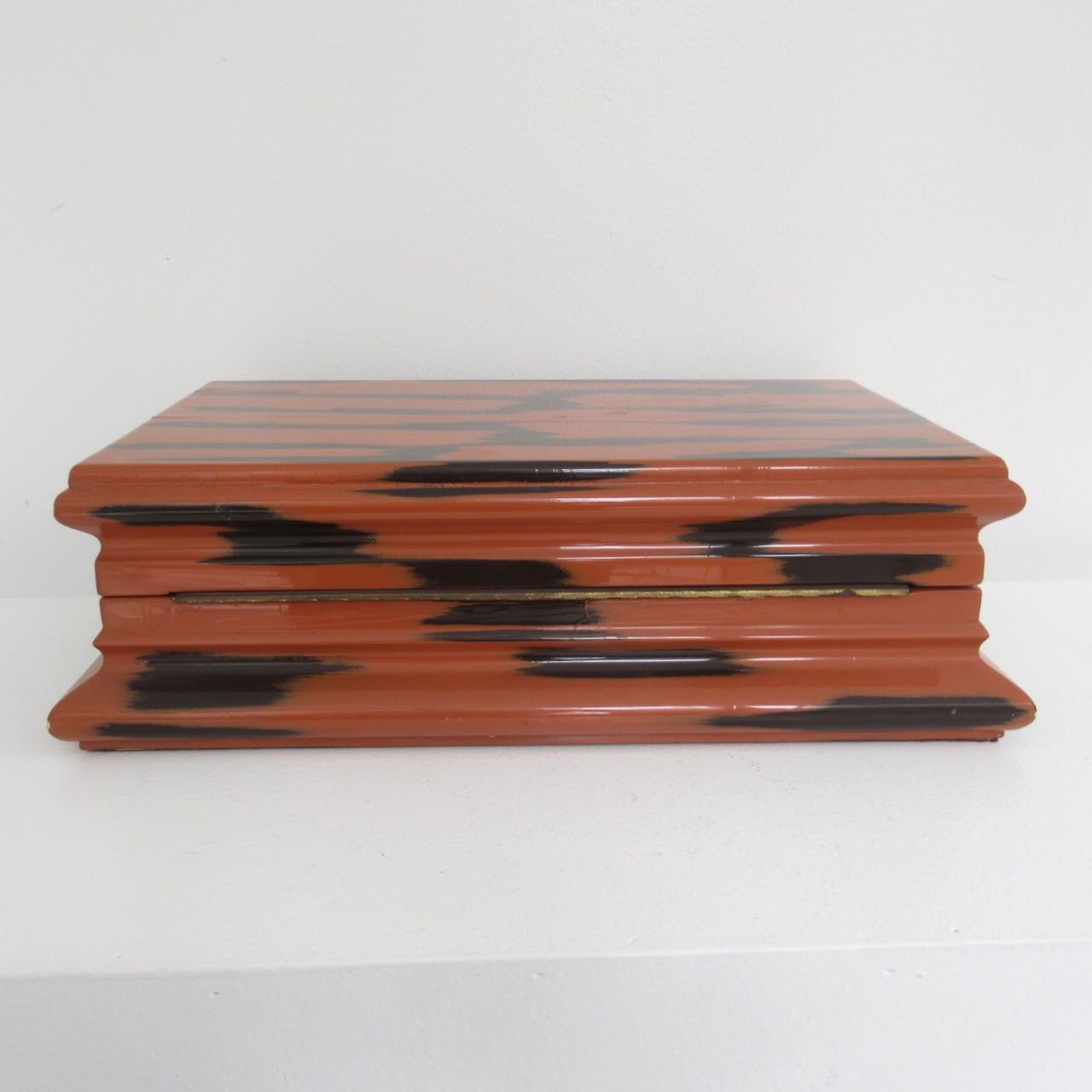 Lacquered Tiger Striped  Box