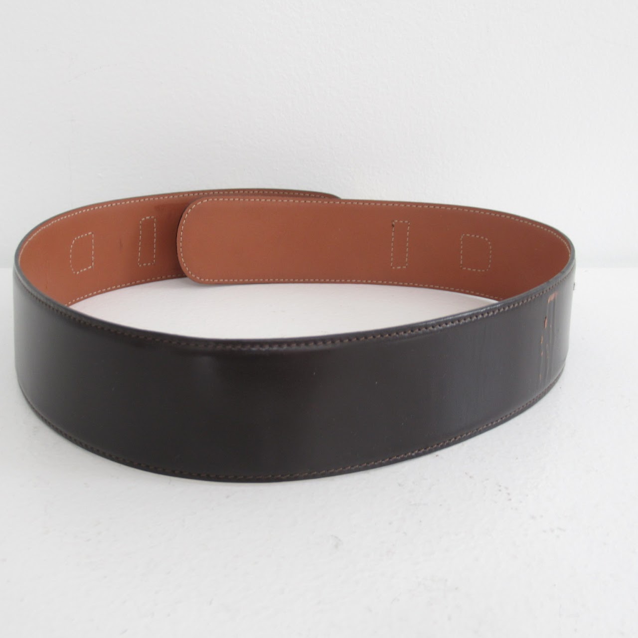 Céline Leather Horse Bit Belt