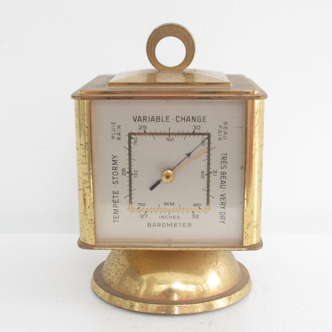 Tiffany & Co. Four-Sided Desk Clock with Barometer, Thermometer ...