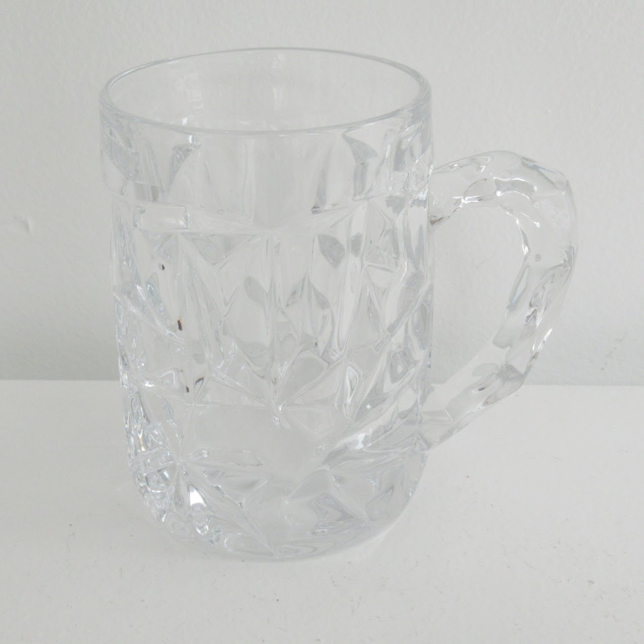 Tiffany & Co. Crystal Rock Cut Beer Mug