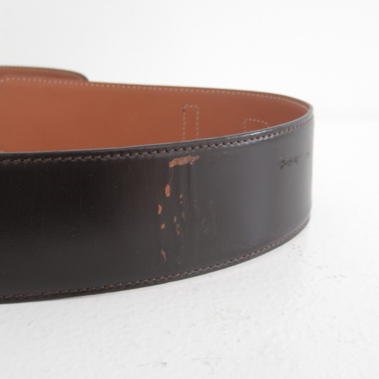 Céline Leather Horse Bit Belt